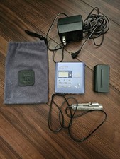 Sony MZ-R55 Portable Hi-MD Walkman MD Player Blue Tested Working from JAPAN