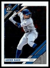 2019 Donruss Optic Javier Baez Chicago Cubs #165