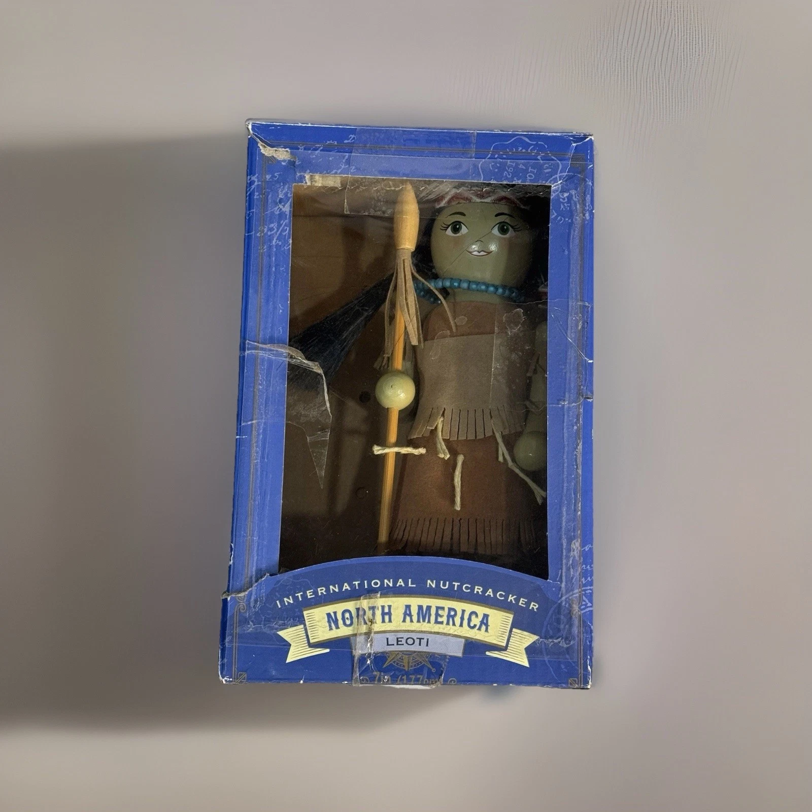 “Leoni” Native American Indian Nutcracker World Market/Cost Plus Limited Ed 2014