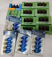 C9 Multicolor Transparent Christmas Bulbs 60 Bulbs  15 New Packs of 4
