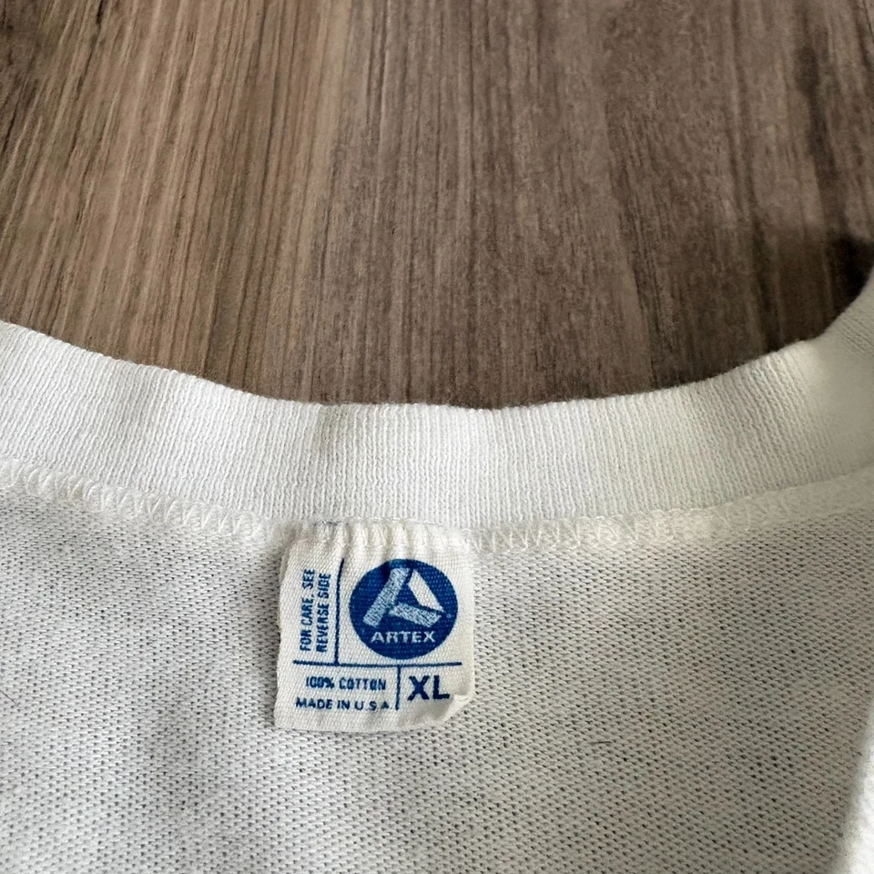 Винтажная футболка Snoopy Peanuts Clean Up Government размер L/XL 1970-е Artex РЕДКАЯ - Изображение 4 из 4