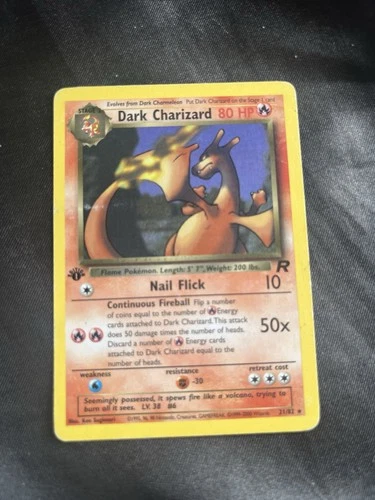 First edition Dark Charizard 21/82 Team Rocket Non Holo