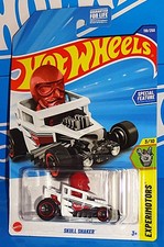 Hot Wheels 2025 Experimotors Series #118 Skull Shaker White w/ 5SPs