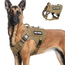 Tactical Dog Harness for Large Dogs,No Pull Military Dog Vest with Handle,Ref...