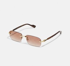 Gucci UNISEX - Sunglasses / Gold Coloured / Yellow Red