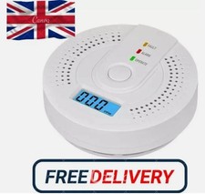 Carbon Monoxide Detector Warning Alarm Sensor LED Digital Battery Powered