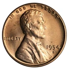 GEM BU 1954-S LINCOLN WHEAT CENT PENNY - LOTS OF RED - *UPGRADE YOUR ALBUM!*