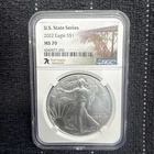 2022 $1 American Silver Eagle NGC MS70 (West Virginia)  No Reserve !!