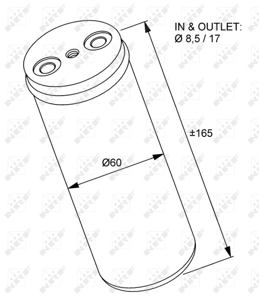 Air Con Receiver Drier fits OPEL MERIVA A 1.6 03 to 10 AC Dryer Filter NRF New - Image 12