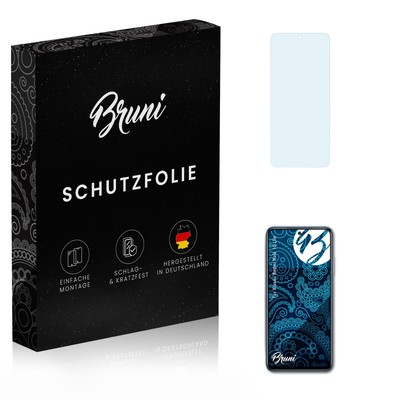 Bruni 2x Folie für Xiaomi Redmi Note 10 Lite Schutzfolie Displayschutzfolie
