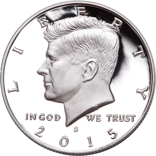 2015 S SILVER PROOF KENNEDY HALF DOLLAR  90% SILVER