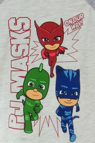 PJ Masks Boys T-Shirt New Gray Officially Licensed Jumping Beans - Picture 2 of 4
