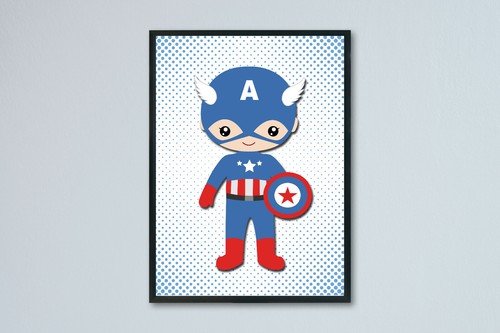 Superheroes wall prints, Superheroes nursery wall art, Superhero wall decor - Picture 12 of 15