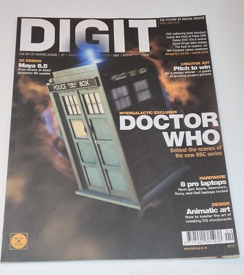 Digit Magazine April 2005 Create Digital Art Internet Media Doctor WHO Issue 85