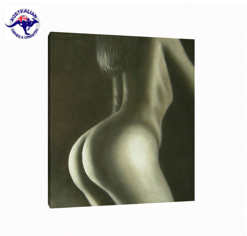 2 Oil Paintings Set - Nude Art Breast and Bottoms - Modern Decor on Canvas - Picture 6 of 7