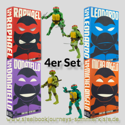 Teenage Mutant Ninja Turtles BST AXN x IDW Actionfigur & Comic Exclusive 4er Set