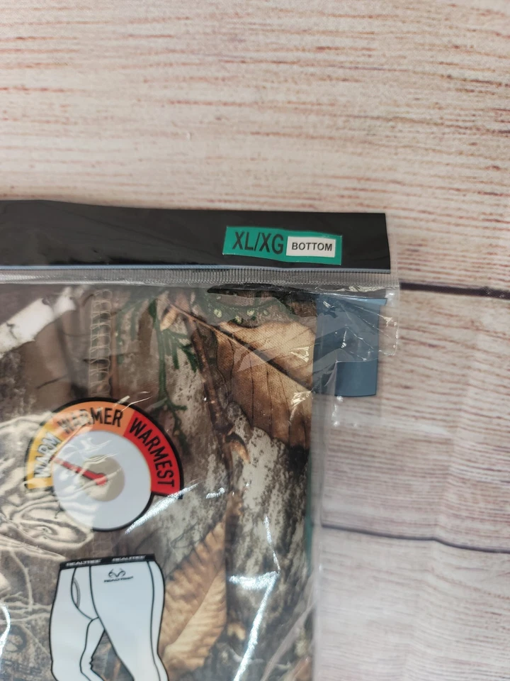 Realtree Mens Performance Thermal Camo Bottom Size XL Base Layer Pants New - Image 4 of 4
