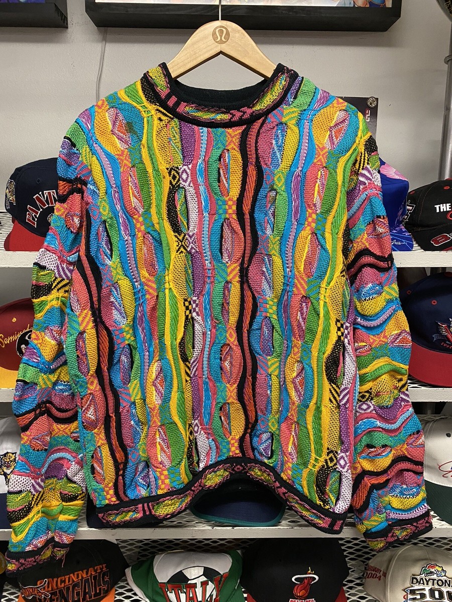 VTG COOGI Australia Multicolor 3D Textured Chunky Knit 90s VTG COOGI Australia Multicolor 3D Textured Chunky Knit 90s
