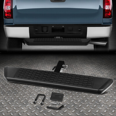36" Hitch Step Bar With Drop Step & LED Brake Light – Fits 2" Receivers, 350 Lb Capacity, Black Powder Coat