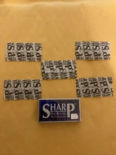 5 Double Edge Razor Blades, Sharp Hi Platinum