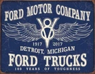 Ford 12.5x16 Licensed Metal Sign Desperate Enterprises USA