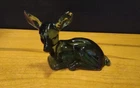 FENTON ART GLASS COLLECTABLE EVERGREEN SPRUCE DEER/FAWN  FIGURINE