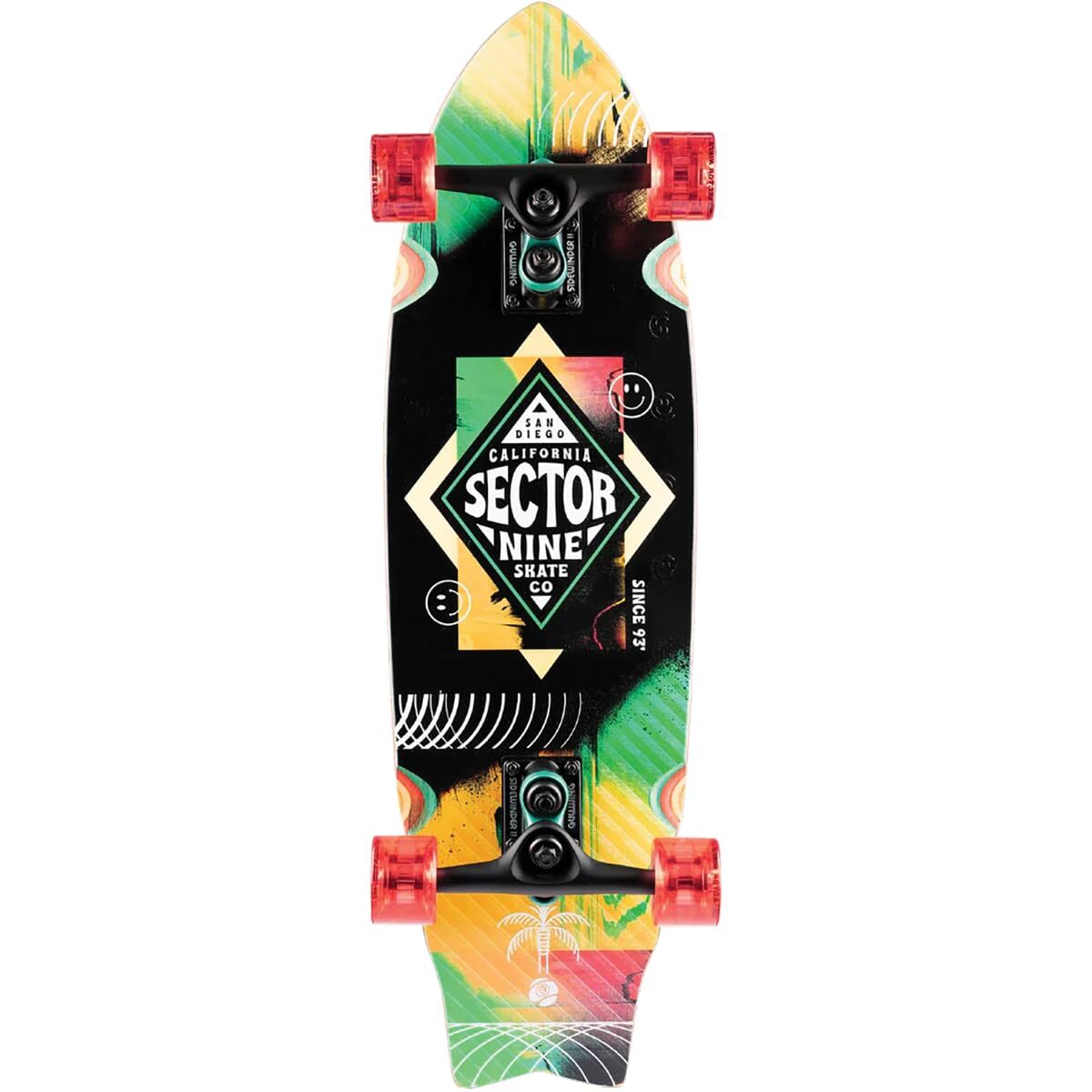 Sector 9 Wavepark Party Complete Skateboard -8.75x30.25 Sidewindr 