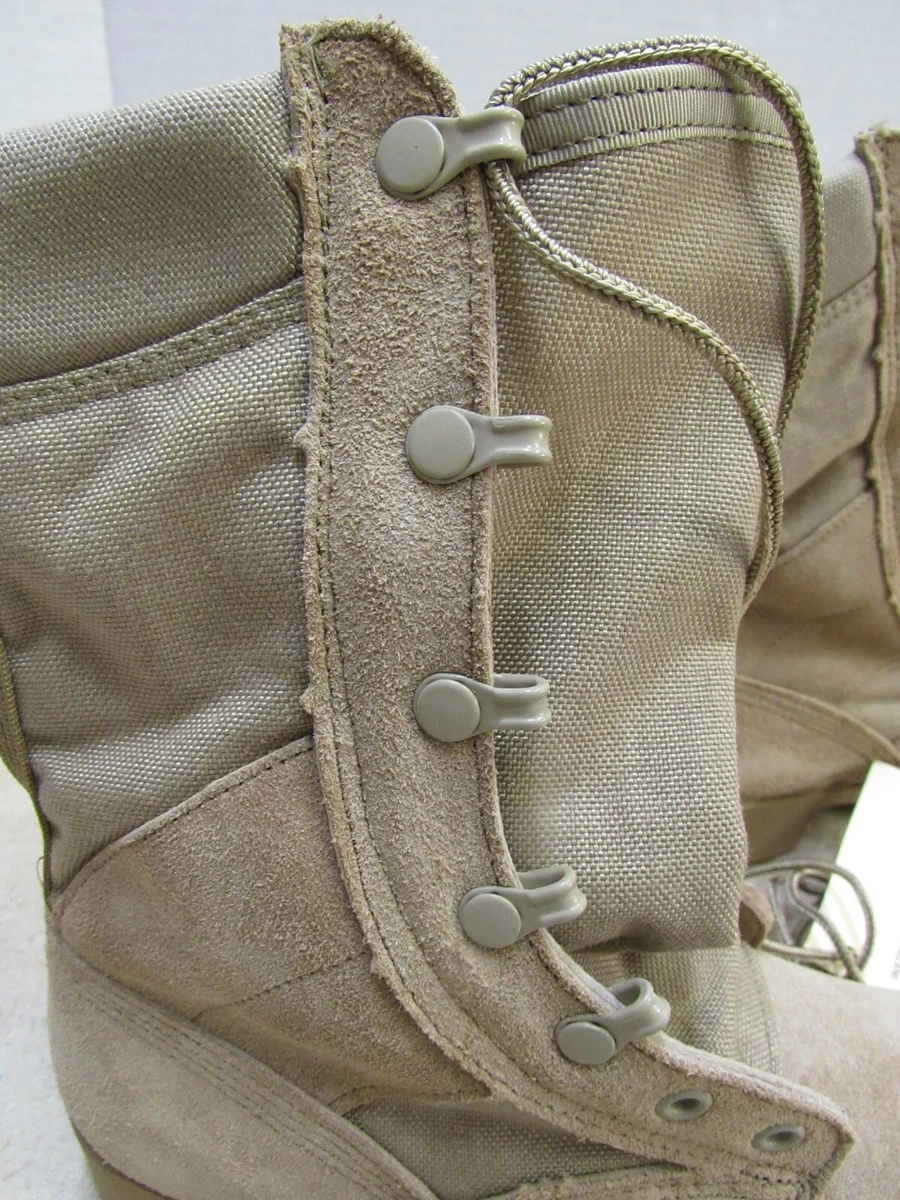 US Type II Desert Combat Boots Hot Weather Tan Suede Size 5 1/2 Reg January 1991