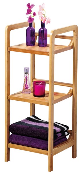 Kesper Regal Mit 3 Ablagen Aus Bamus 70 X 30 X 30 19435-13-image