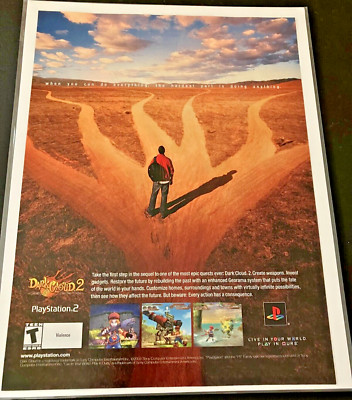 Dark Cloud 2 - Vintage JRPG Gaming Print Ad / Poster / Game Room Wall Art - MINT