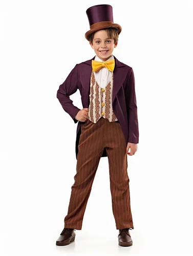 Kinder Charlie und die Schokoladenfabrik Serie Unisex Halloween Cosplay Kostüm ** - Bild 11 von 36