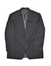 Brooks Brothers Blazer Mens 42S Grey Pinstripe Madison Jacket Estrato Trabaldo