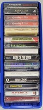 Lot Of 15 Cassette Tapes w/ Hardshell Case - Compilations, Soundtracks,  More