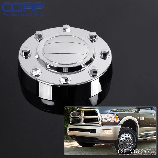 Chrome Alcoa Alloy Wheel Center Caps For DODGE RAM 3500 1Ton Dually