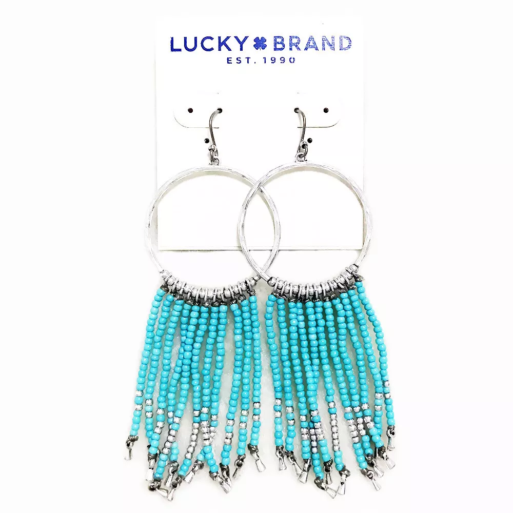 Lucky brand tassel earrings sale