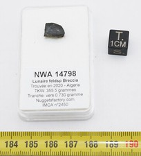 Lunar Meteorite NWA 14798 Feldspathic Breccia (Algeria - 0.730 Gram - 008**)