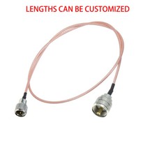 UHF Male PL259 to Mini-UHF Male Connector Lot Coaxial Jumper RF Coax RG316 Cable
