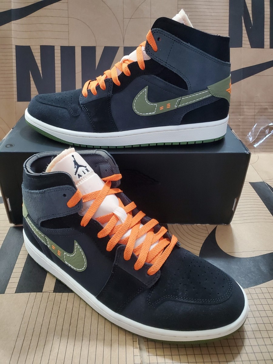 Nike Air Jordan 1 MID SE Craft Anthracite Olive Fd6817-003 Men's