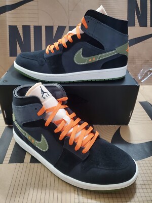 Nike Air Jordan 1 MID SE Craft Anthracite Olive Fd6817-003 Men's