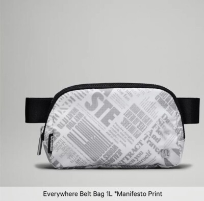 lululemon everywhere belt bag 1l manifesto print Lululemon Everywhere Belt Bag Manifesto Print 1L