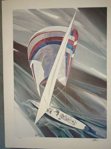 Willard Bond "CUP CONTENDER" S/N - Ed.750 23,5" x 31,5" 1983 di Sportsman's Edge - Foto 8 di 10