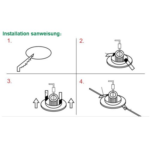 6x 9W Panel LED Foco empotrable Lámpara empotrable Lámpara de techo Lámpara de techo Spot - Imagen 7 de 12