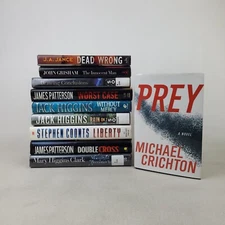 Lot of 10 Mystery/Thriller/Detective Books HC/DJ Higgins Patterson JA Jance+