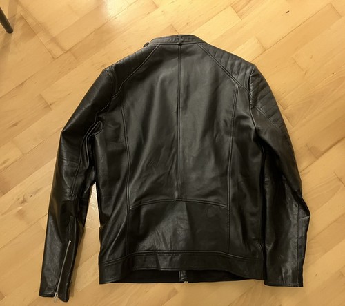 Jack & Jones Vintage Biker Lederjacke Echt Leder Nr 4 Gr M - Bild 3 von 12