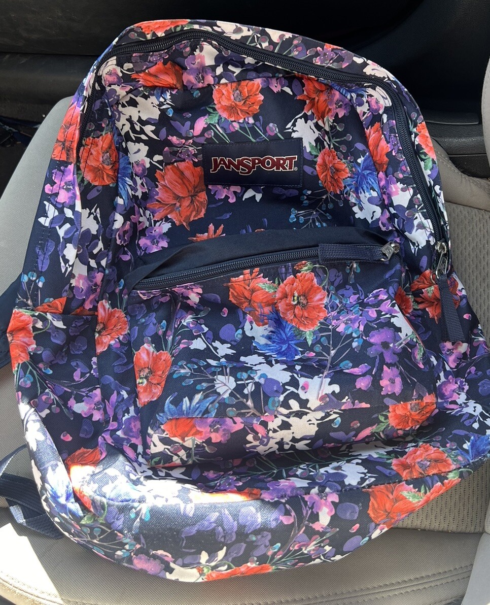 jansport backpack morning bloom Mini Break A single large main compartment is accessible via a zipper JanSport SuperBreak Backpack - Morning