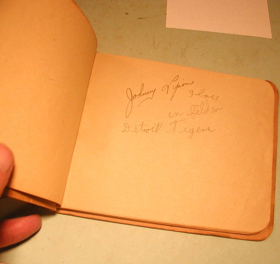 Vintage Autograph Book Detroit Tigers Others Not Verified EBay vintage-autograph-book-detroit-tigers-others-not-verified-ebay