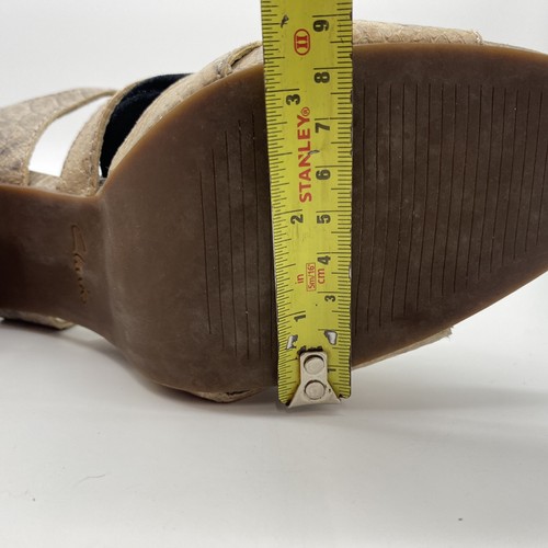 Women’s Clarks Heeled Sandals Snake Pattern Triple Strap Buckle UK 6 EU 39 - Picture 17 of 22