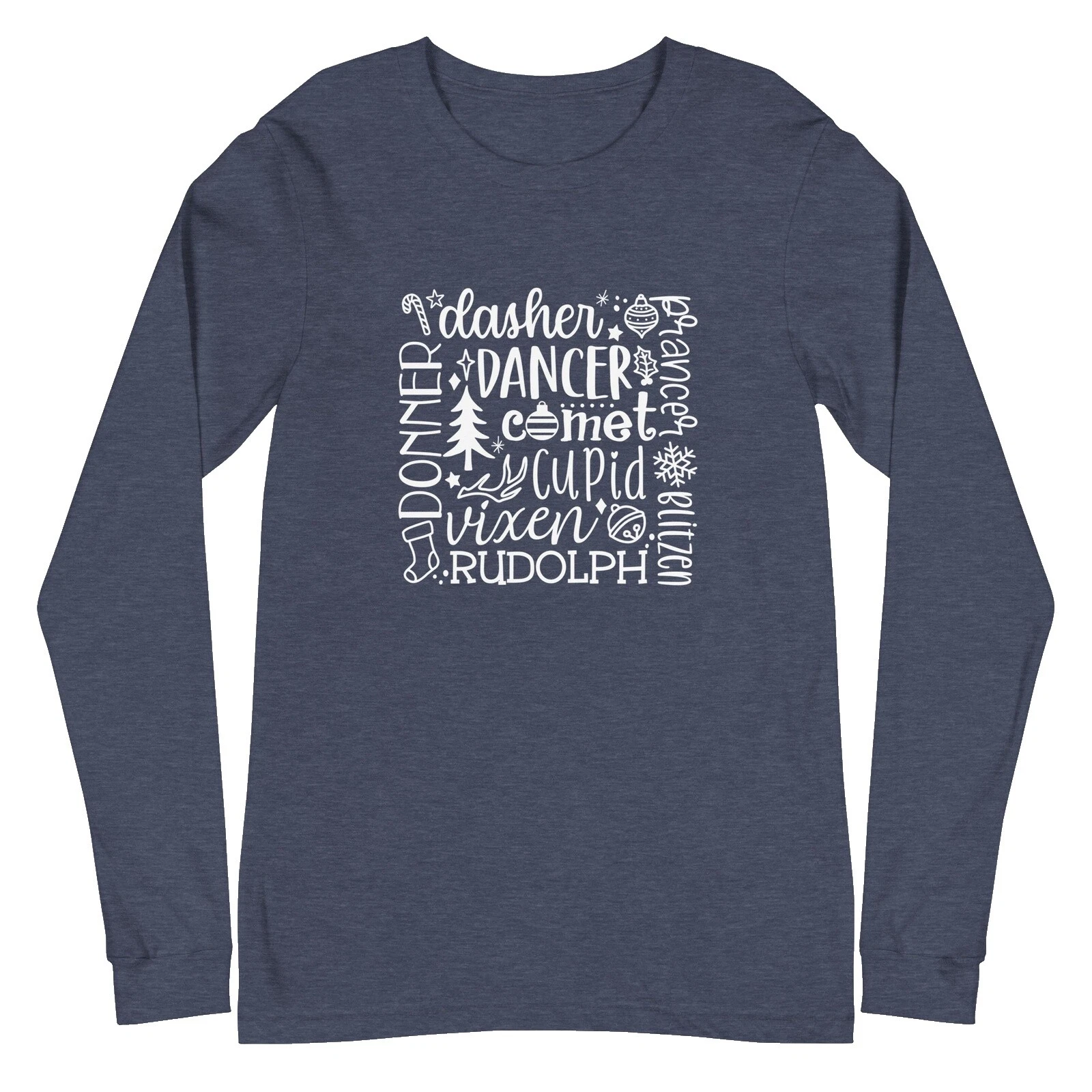 Christmas Solid Tops for Women