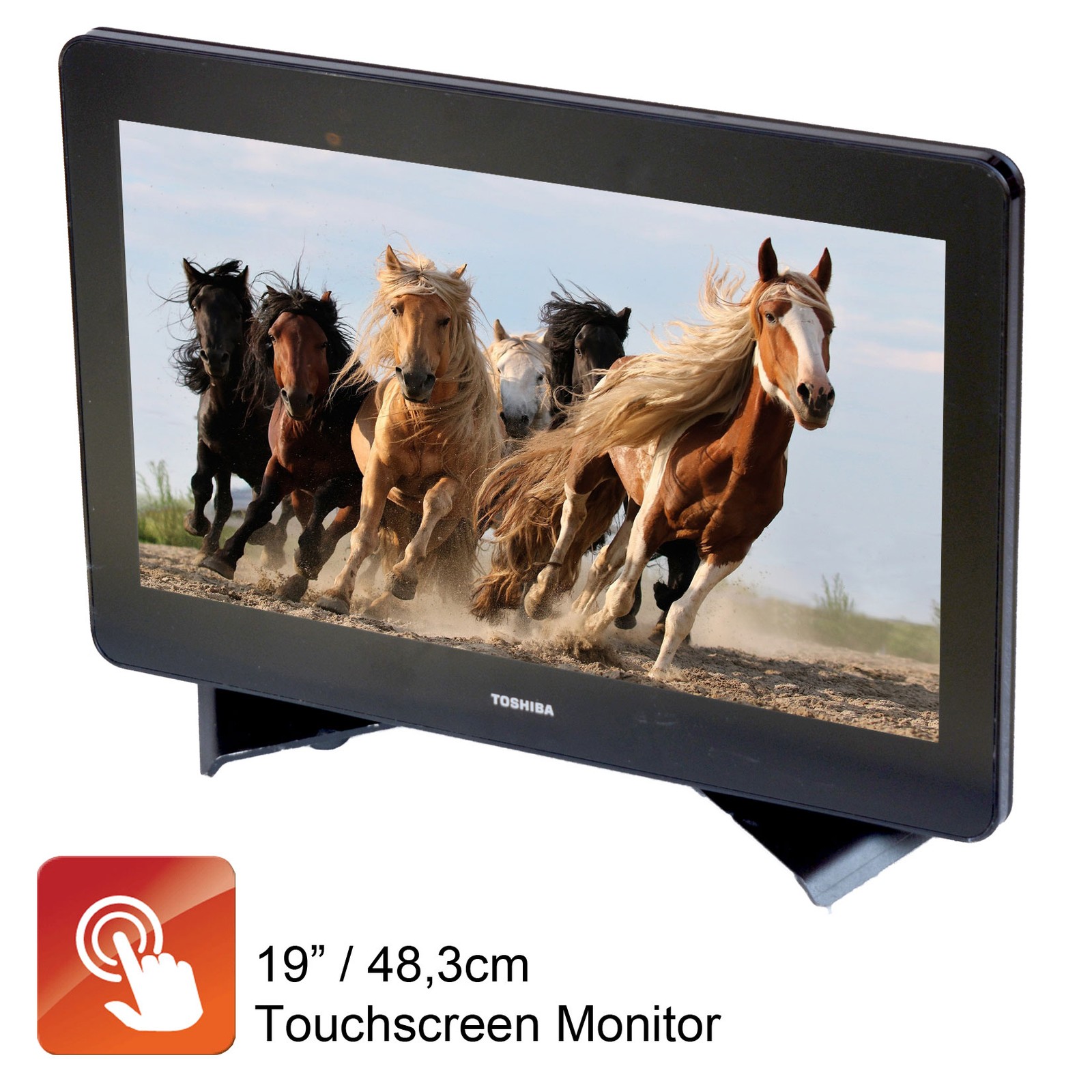 15.6"" 39.6cm Toshiba Touchscreen Monitor USB 6149-B1T 16:9 Windows 7/10/11 M1460