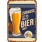 Vintage German Ice Cold Beer Served Here Tin Metal Signs Home Décor 8x12